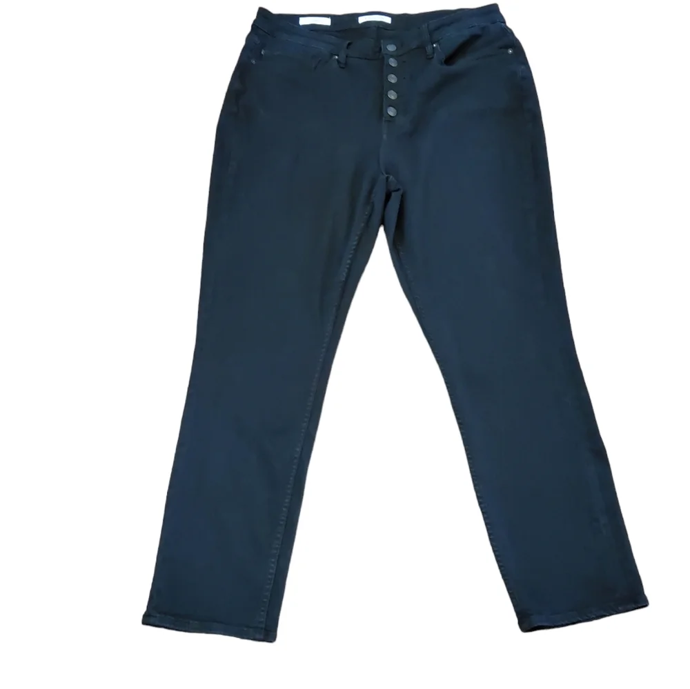 Vigoss Ace High Rise Skinny Denim Jeans Size 18 Black